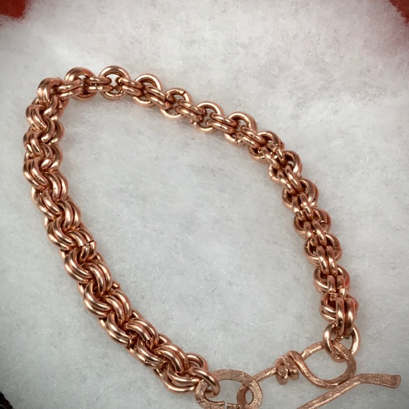 Men’s Chunky Byzantine Style Copper Bracelet - Picture 8 of 8